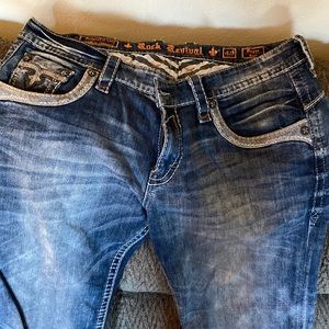 Mens Rock Revival jeans.